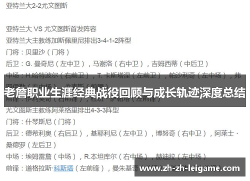 老詹职业生涯经典战役回顾与成长轨迹深度总结 老詹职业生涯经典战役回顾与成长轨迹深度总结