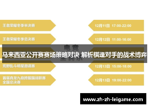 马来西亚公开赛赛场策略对决 解析棋逢对手的战术博弈 马来西亚公开赛赛场策略对决 解析棋逢对手的战术博弈